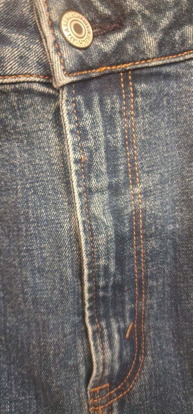 Abercrombie & Fitch Curve Love High Rise The Mom Jeans Womens 36/22 Blue NWT T1 - Picture 7 of 8